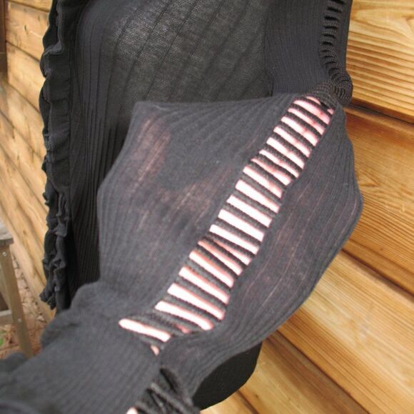 Anne Fontaine Ruffle Cardigan Knit Top Sweater - Picture 5 of 10